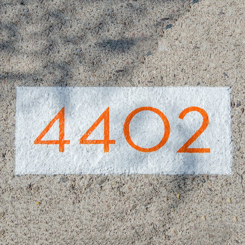 Custom Curbside Address Stencil Decal Peel & Stick Street Number
