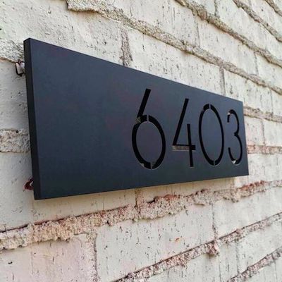 Custom Address Plaques | Modern House Numbers